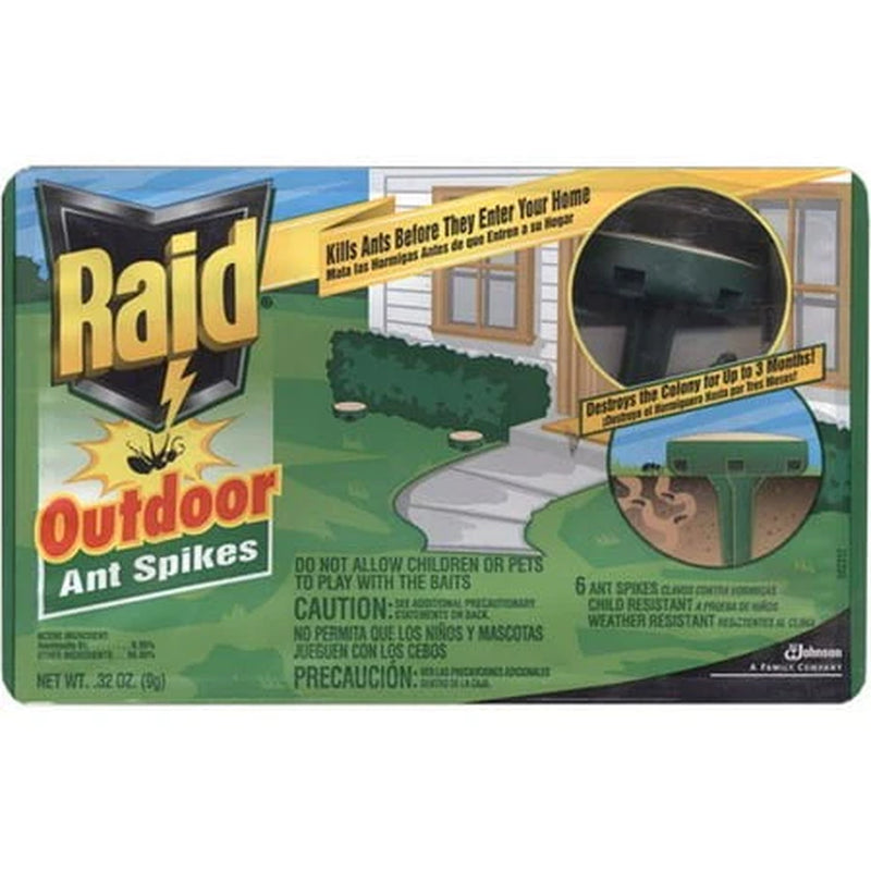 Raid Outdoor Ant Spikes 6 Count Package