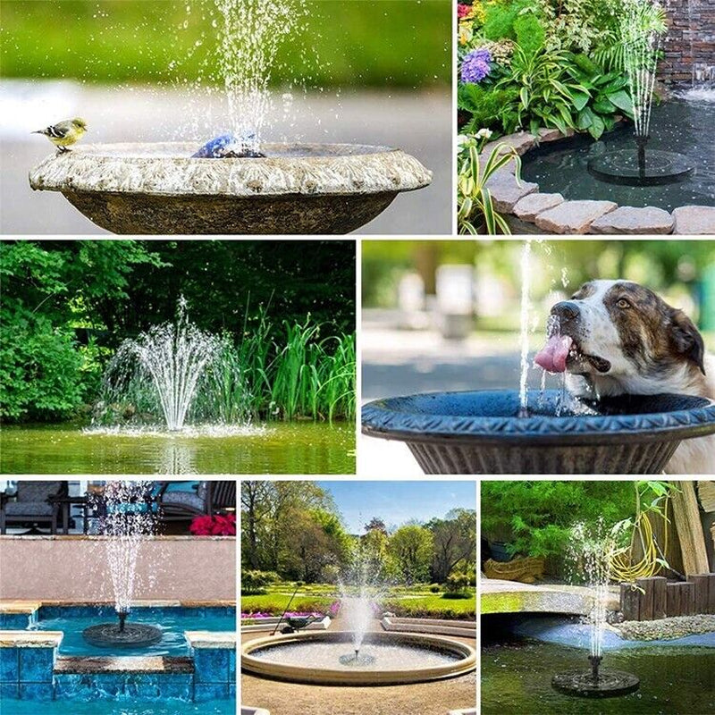 Solar Power Bird Bath Fountain Pump Upgrade 1.4W with 4 Nozzle