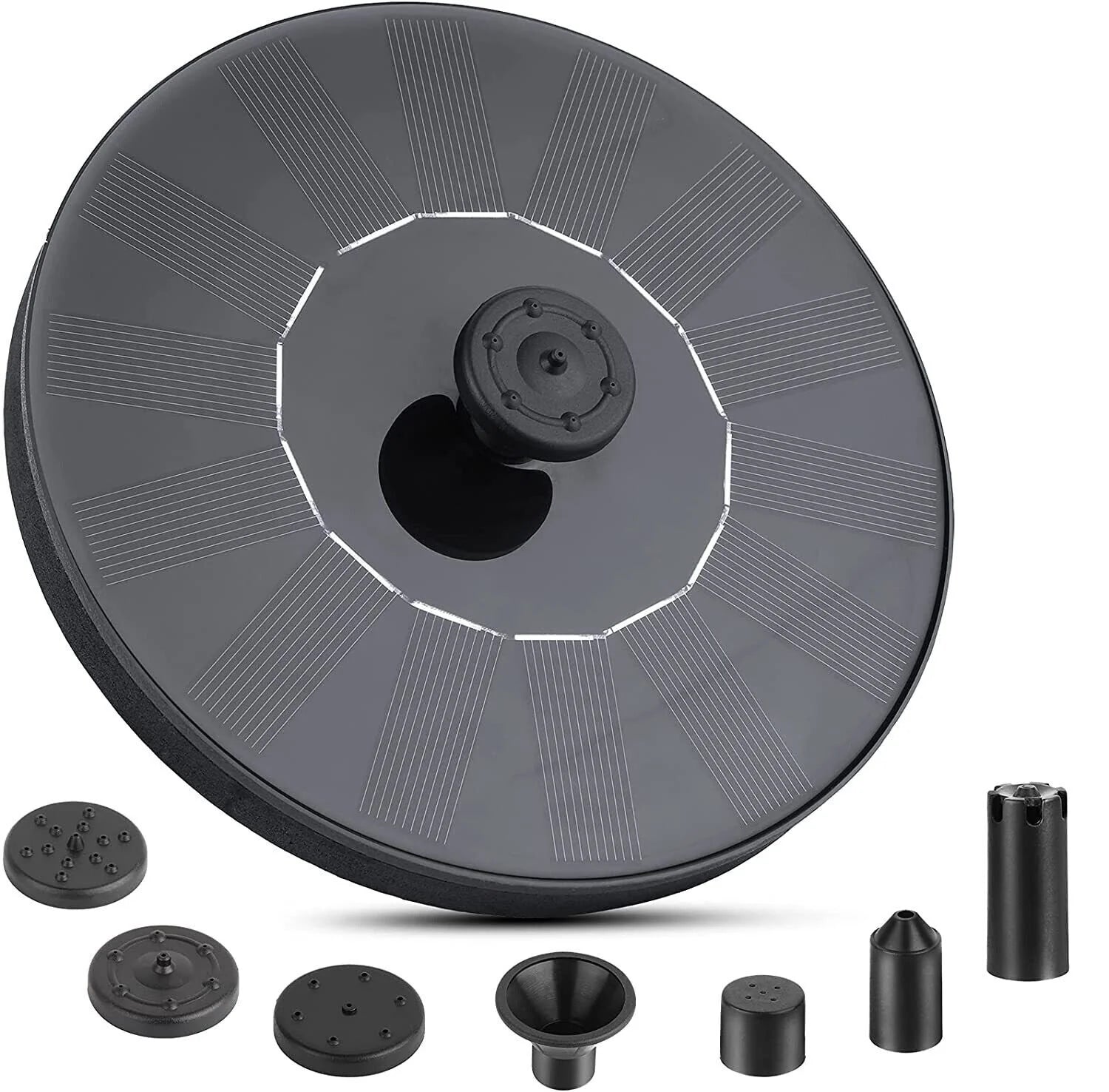Solar Power Bird Bath Fountain Pump Upgrade 1.4W with 4 Nozzle