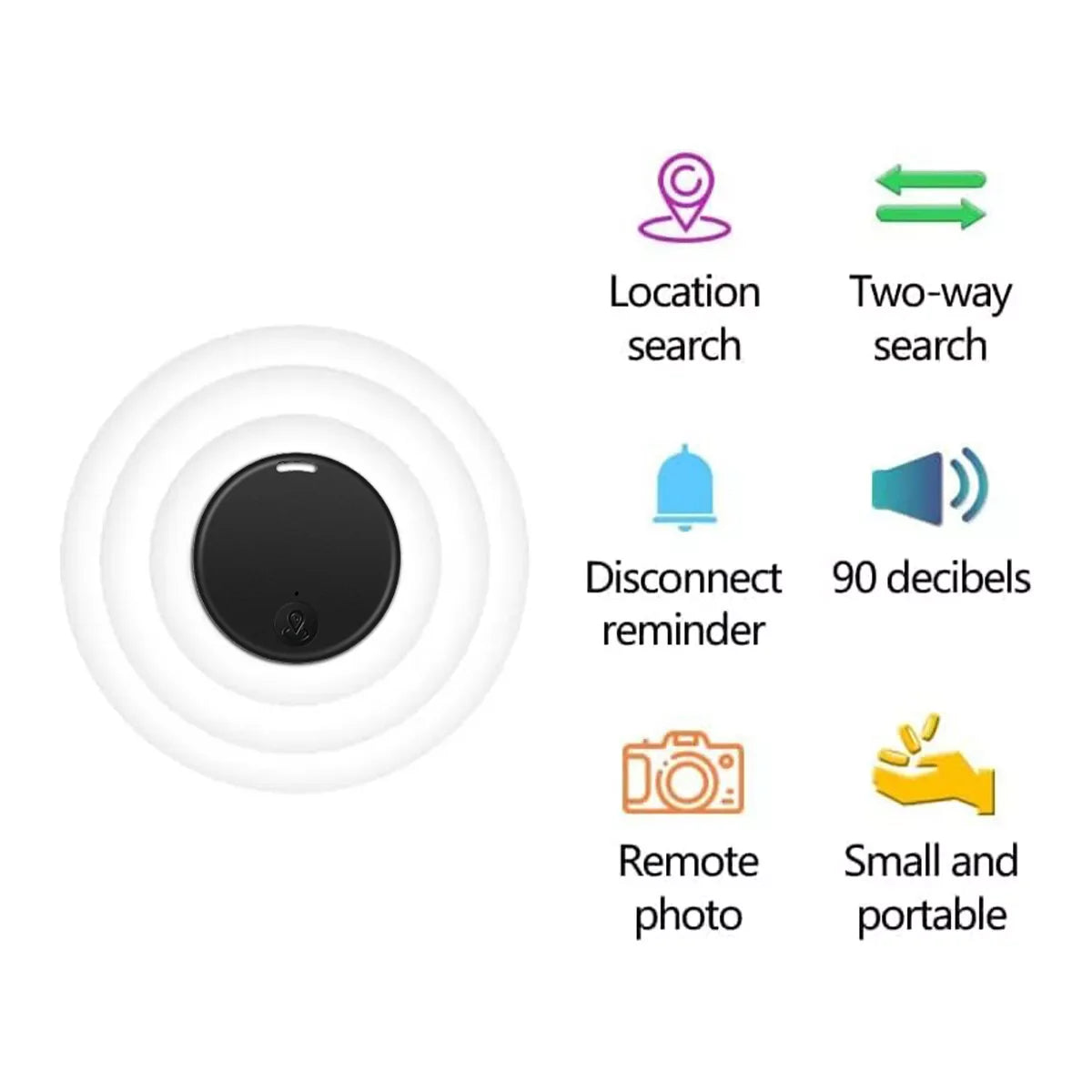 Bluetooth Mini GPS Tracking Air Key Tag Child Pet Finder
