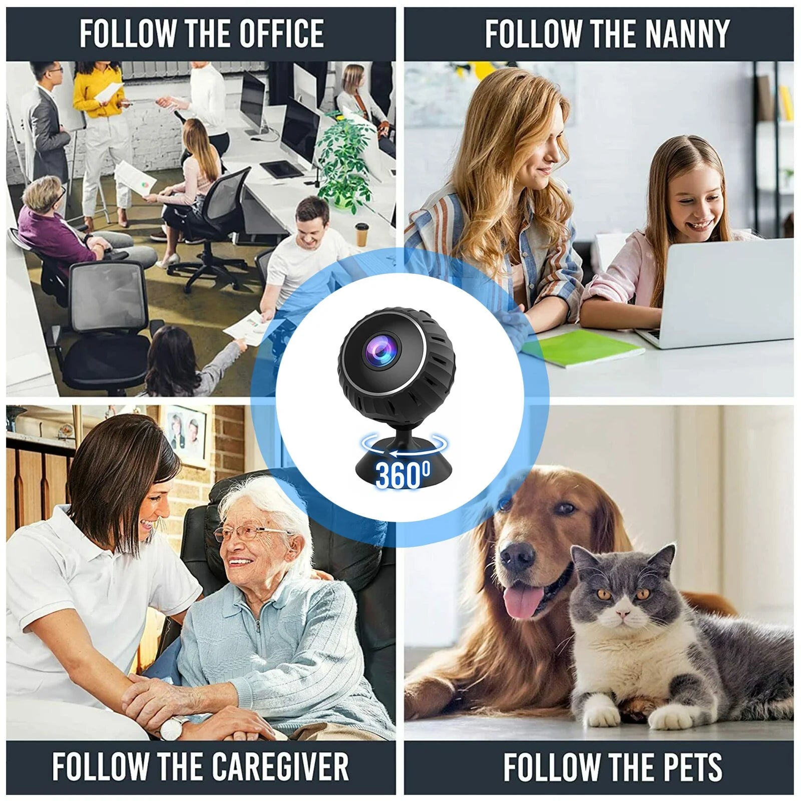 Mini Hidden Spy Nanny Camera Wifi Home Security HD 1080P DVR