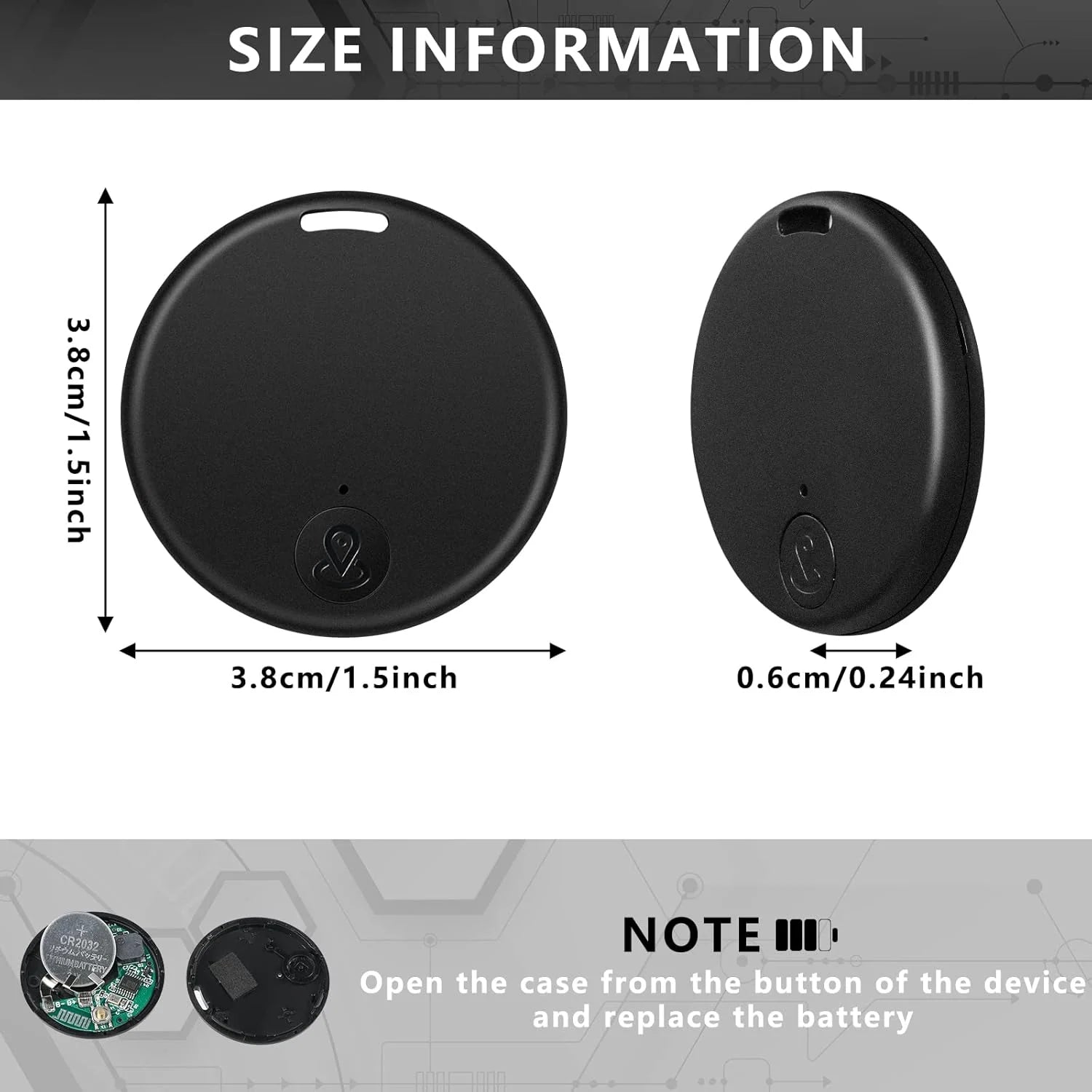 Bluetooth Mini GPS Tracking Air Key Tag Child Pet Finder
